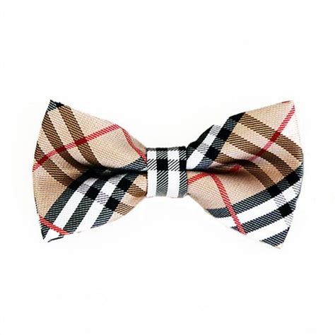 burberry plaid bow tie|Burberry bag charm.